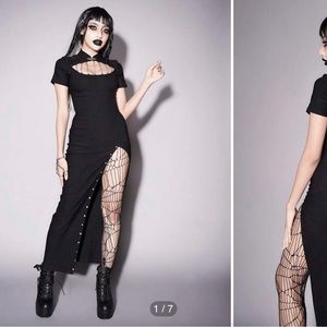 Chic Black Gothic Dress